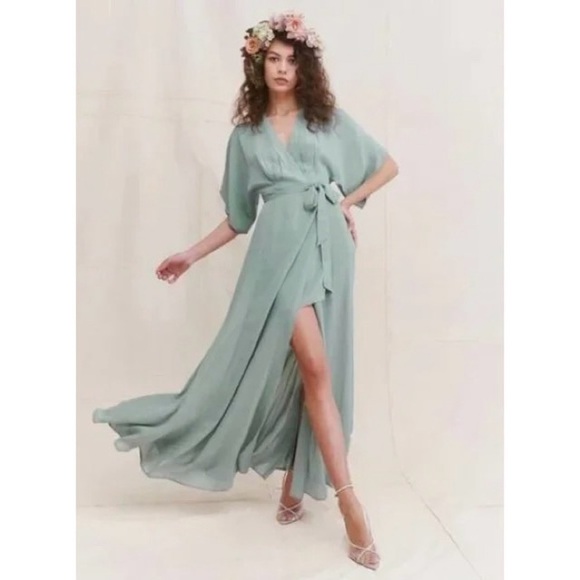 REFORMATION Winslow Maxi Wrap Dress - Picture 1 of 6